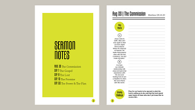 Sermon Series Guidebooks branding guidebook design sermon series design