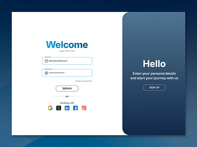 A Modern Take on User Authentication authentication ui login page modern design prototype design sign in page sign up flow user interface design uxui web design