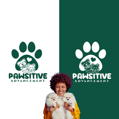 Pawsitive Advancement logo design.