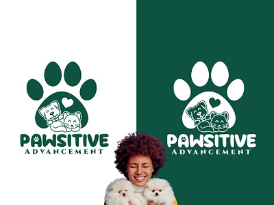 Pawsitive Advancement logo design.