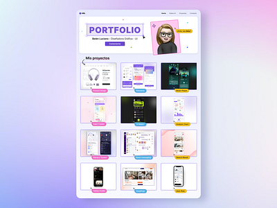 14 | Portfolio Page design figma graphic design illustration memoji portfolio service design club ui ui camp ui camp w24