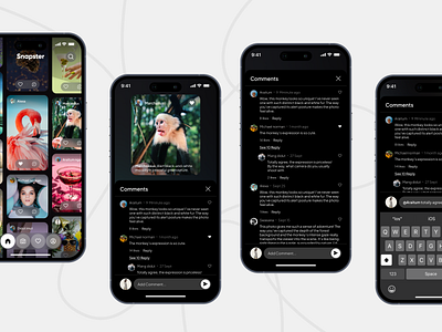 Social media | Comments app branding comment comments design mobile app social media social media app typography ui user interface ux