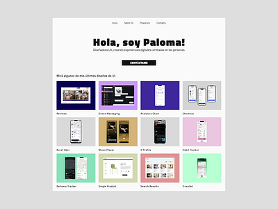 Portfolio Page desafio design figma servicedesignclub ui uicamp