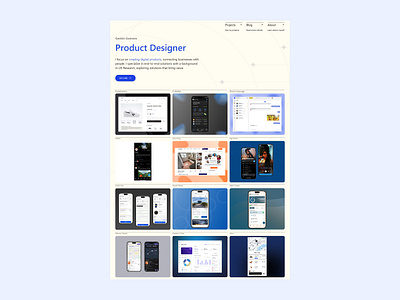 ❤️ Portfolio page app design service design club ui ui camp w24 ux