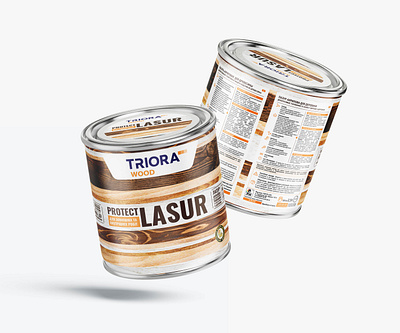 TRIORA WOOD: Modern Packaging Design Solution branding graphic design household interior package packaging design paints varnish wood