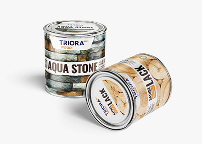 TRIORA WOOD: Modern Packaging Design Solution branding goods graphic design home package packaging design paints varnish wood