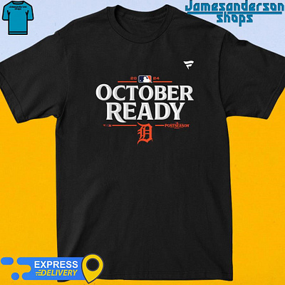 Official Detroit Tigers October Ready 2024 MLB Postseason Locker design jamesandersonshops mlb postseason shirt tigers trending