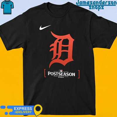 Official Detroit Tigers Nike 2024 MLB Postseason Authentic Colle 2024trending design detriotlions jamesandersonshops mlb