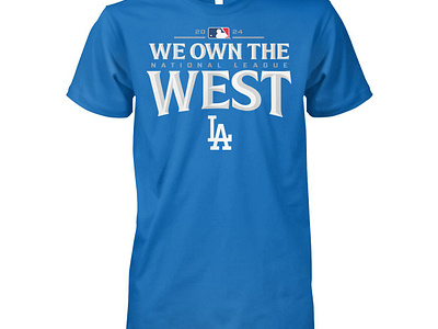 LA Dodgers We Won The West Shirt design illustration