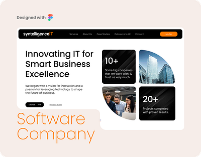 Software Company Landing Company business solutions digital agency it company software company