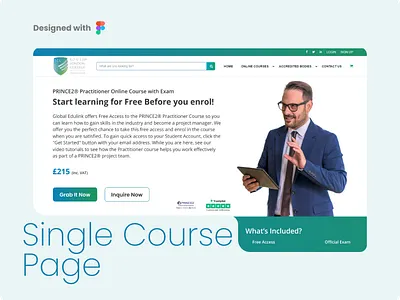 Single Educational Course minimalist design