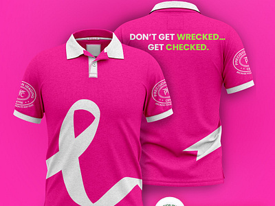 Precision imaging breast cancer month t shirt design.