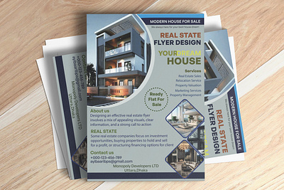 REAL ESTATE FLYER DESIGN architecture beautiful building branding building design graphic design graphic designer illustration illustrator logo mockup modern motion graphics popular real estate template ui vector vector 3d