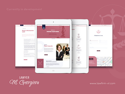 Lawyer Georgieva web design