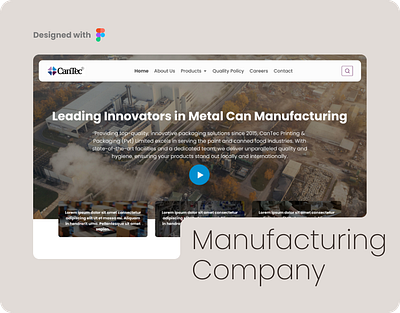 Manufacturing Company Website professional website