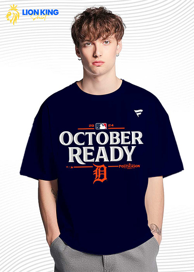 Detroit Tigers October Ready Shirt: 2024 MLB Playoff Gear graphic design