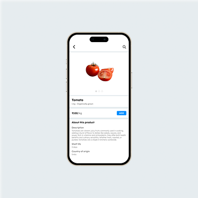 Grocery Delivery App - UX UI - Mobile app design figma grocery iphone mobile ui ui design user inteface user interface design ux uxui visual design