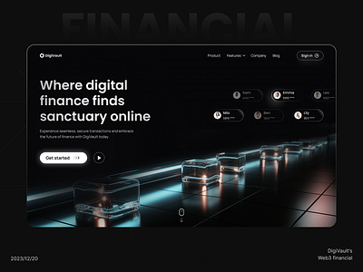 Web3 Fin-Tech Web Design 3d blockchain chatgpt crypto crypto web design inspiration cryptocurrency dao defi fintech investing landing landing page landing page design inspiration nft saas trade web 3.0 web3 webdesign