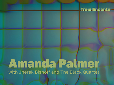 Amanda Palmer - Surface Pressure 3d branding graphic design