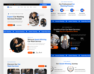 Car Wash Services Provider Website UIUX Design | Figma | Web app car wash service car wash website car washing design designer figma figma designer figma ui ux designer figma web designer uxui hire ui ux designer landing page responsive website web web design web designer web designer in usa web developer website design wordpress