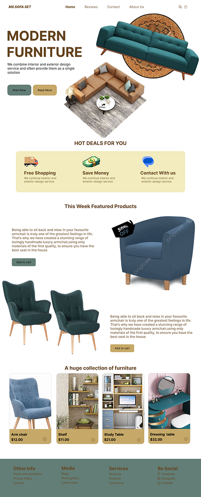 Sofa Set Landing Page UI figma landing page sofa set ui uiux ux webpage