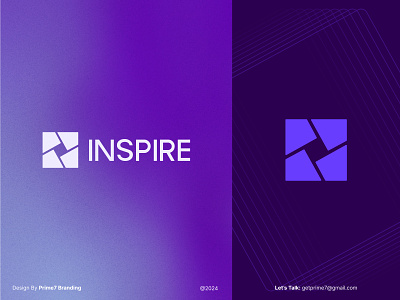 INSPIRE - Logo Design brand branding clean finance graphic design identity logo logo design minimal