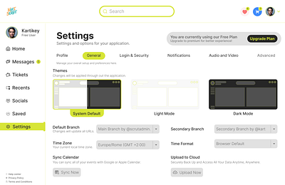 Settings Page Design #DailyUI - Day 7 ui