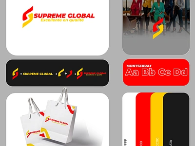 Supreme Global Logo Branding branding graphic design logo ui