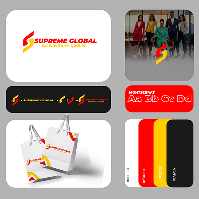 Supreme Global Logo Branding branding graphic design logo ui