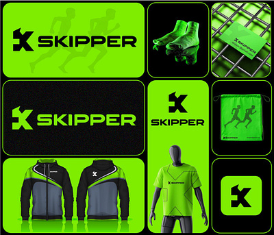 SKIPPER - Brand Identity branding graphic design logo sports