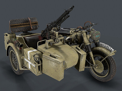 Motorcycle 3D model collection 3d 3d model motorcycle vehicle ww2