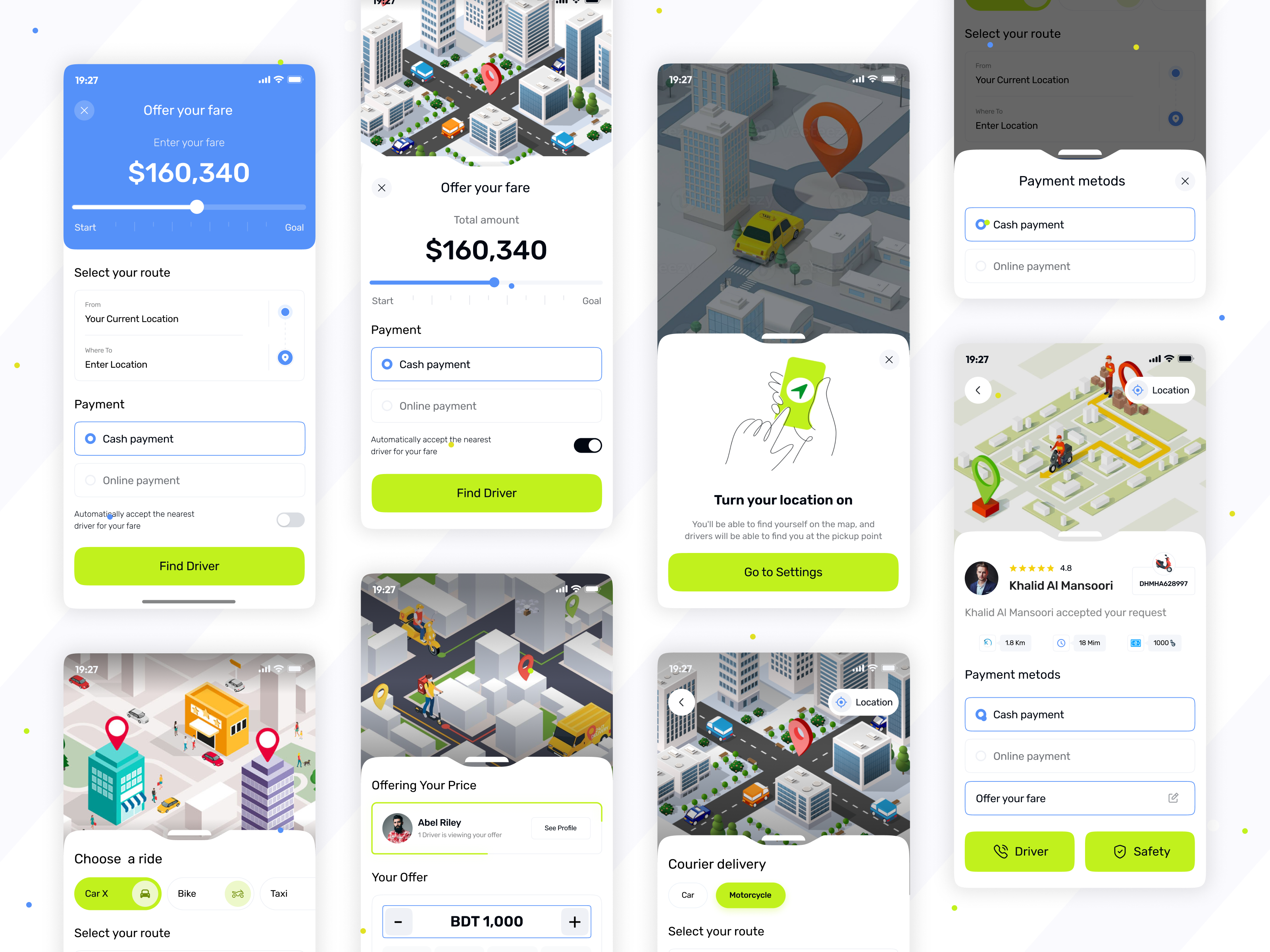 Ride sharing mobile app app booking app car booking app car taxi driver courier delivery courier service ios logistics parcel delivery payment ride booking ride sharing ride sharing app shasanko das shipping taxi booking tracking traveling ui ux