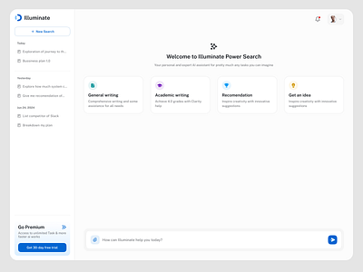 Illuminate Chat AI dashboard chat ai chat gpt dashboard saas web app web3