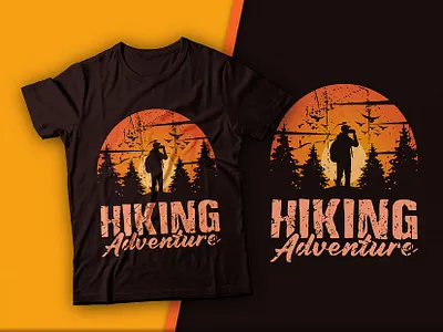 Hiking T-Shirt Design. best design tshirt tshirtdesign