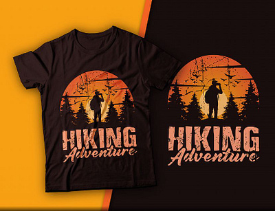 Hiking T-Shirt Design. best design tshirt tshirtdesign