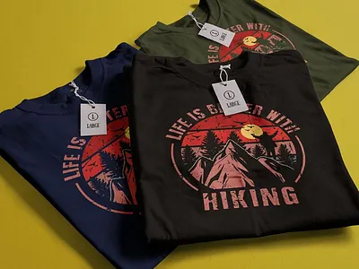 Hiking T-Shirt Design. best besttshirt tshirt