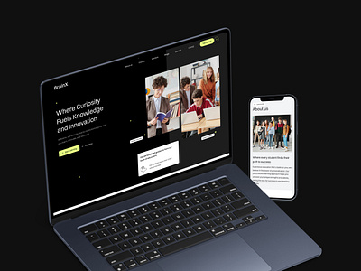 BrainX - Education Website Template blog builtwithtemplate coaching education education hero education landing education landing page education website help center kids learning madewithwebflow madinwebflow marketplace school study support teacher visual design webflow