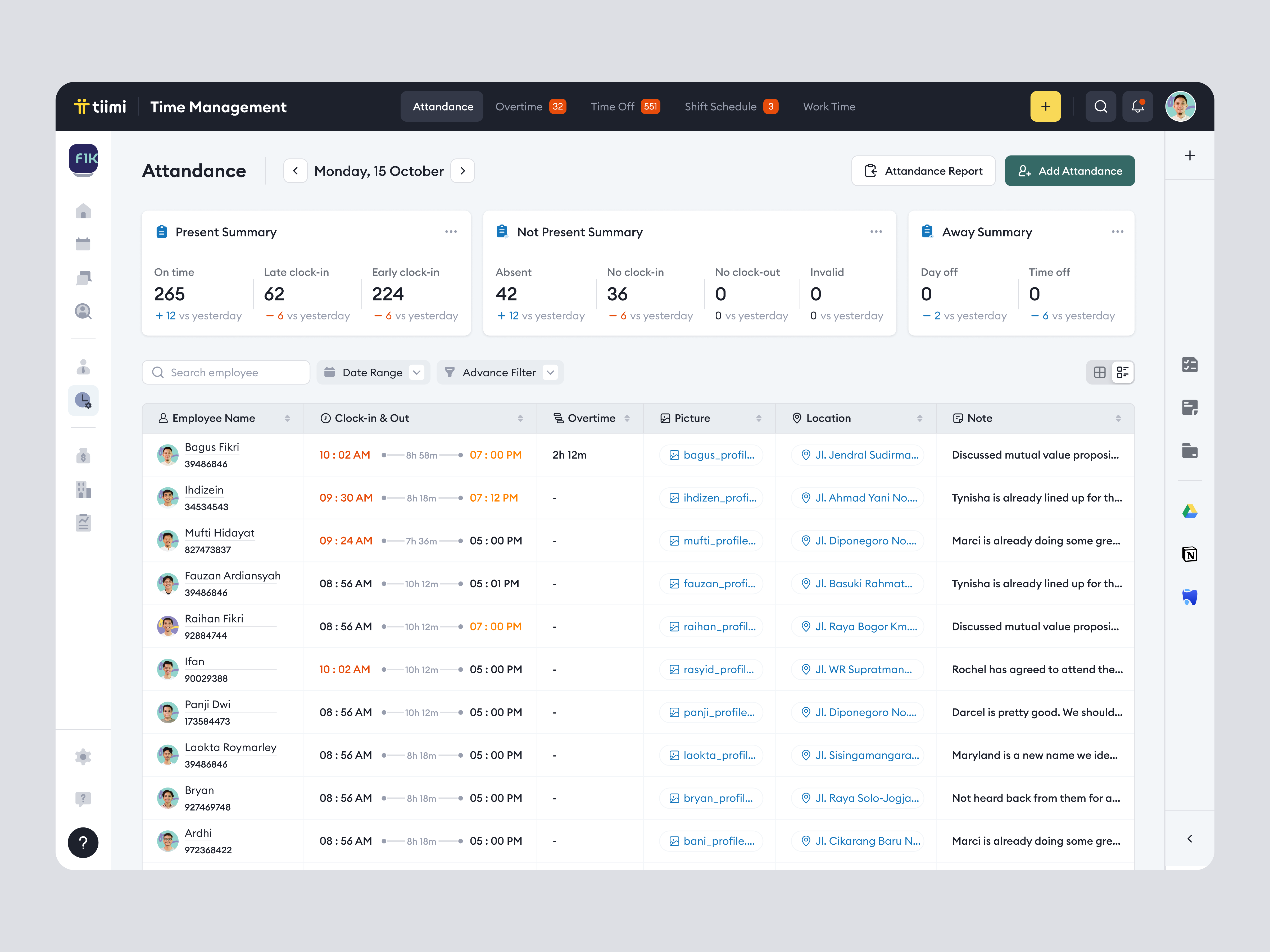Tiimi - Time and Employee Attendance Management in SaaS HR attendance company contract employee hiring hr hrd hrm hrs management present product design recruitment saas saas design team management ui ux web app web design
