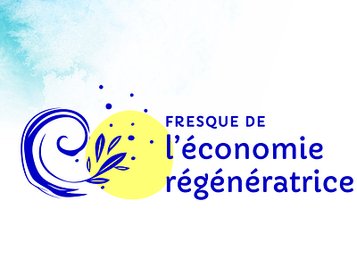 Fresque de l'économie régénératrice branding graphic design logo