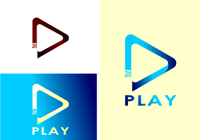 Logo design PLAY simple elegant 3d animation audio branding graphic design logo motion graphics play ui video