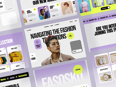 Fashion E-commerce Website Design - Fasosko apparel store clothing store ecommerce website ecommerce website design fashion fashion ecommerce fashion ecommerce website fashion marketplace fashion retail fashion trends gen z online shop online store shop store ui ui design ux web design