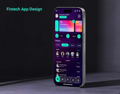 Fintech App Design & Case Study adobe xd app app design case study figma fintech fintech app ui ux