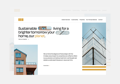 Real estate Landing page ui