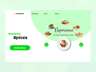 Foodie Site design foodie ui webpage