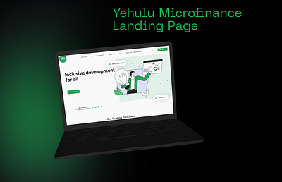 Microfinance and Loan Landing Page figma finance fintech framer home page landing page loan prototyping ui ui design uiux ux ux writing web design wireframing