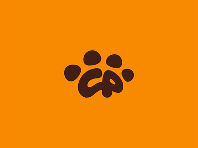 Paw - Letter cp - logo design a b c d e f g h i j k l m n o p b c f h i j k m p q r u v w y z branding c paw cp paw dog ecommerce foot logo inspirations modern logo p paw paw paw logo puppy typography