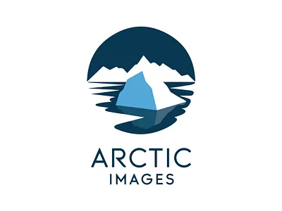 Arctic Images – Modern & Minimalist Logo Design adobe illustrator artic logo blue blue color digital graphic design ice logo iceland illustration images logo logo design riverfront