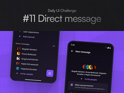 Daily UI Challenge #11 ai app design artificial intelligence button colours daily ui dark mode day 11 design design syetem direct messade experience design interaction design interface design mobile design product design ui ui patterns uiux design ux