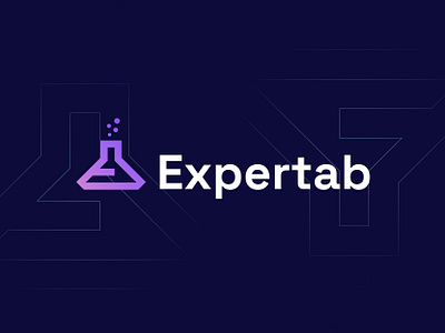 Expertab- Logo Design Concept agency blockchain branding creative decentralized defi fire lab focus lab hola lab lab laboratory logo logo design logo designer marketing modern nfts slack startup web3