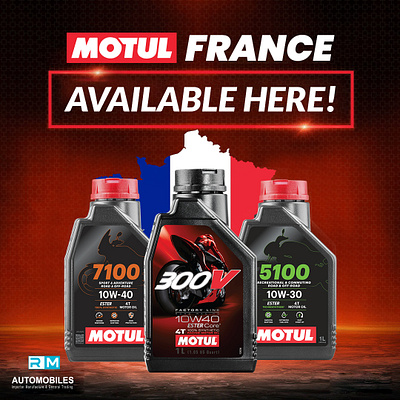 Engine oil Lubricants Motul Stricker Social Media Banner Design. branding design graphic design illustration logo ui vector